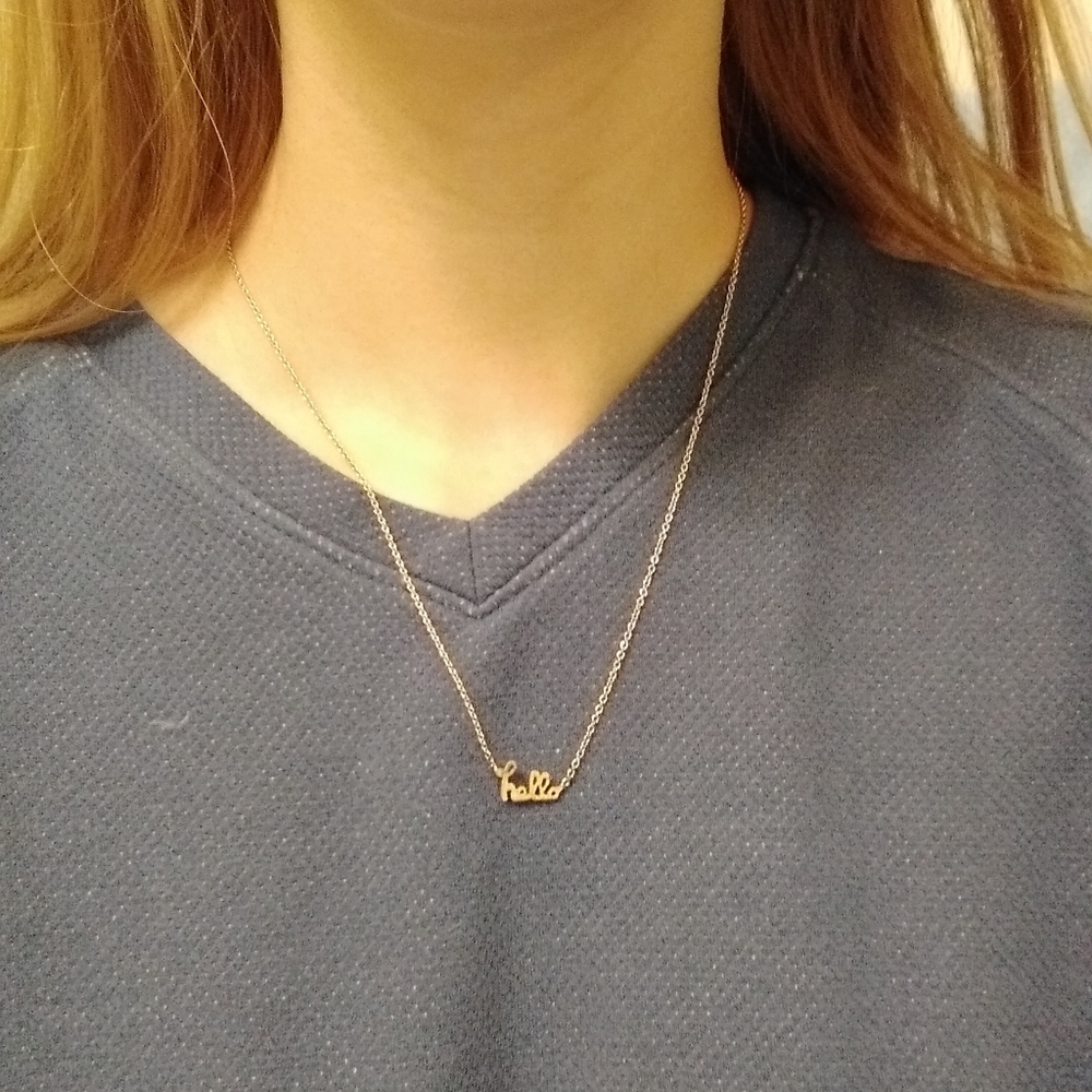 Hello Necklace